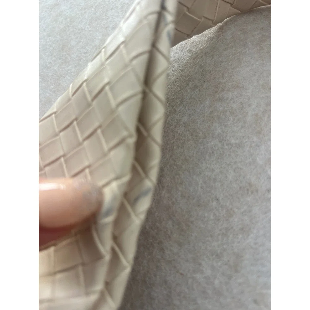 Ulta Woven Hobo Bag Cream Beige Knotted Strap Intrecciato Style Shoulder Bag